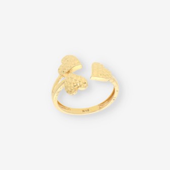 Anillo corazones oro