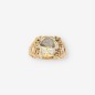 Anillo vintage en oro amarillo 18kt con diamante central