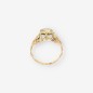 Anillo vintage en oro amarillo 18kt con diamante central