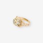 Anillo vintage en oro amarillo 18kt con diamante central