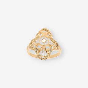 Anillo vintage en oro amarillo 18kt
