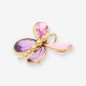 Colgante mariposas oro 18kt y piedras lila