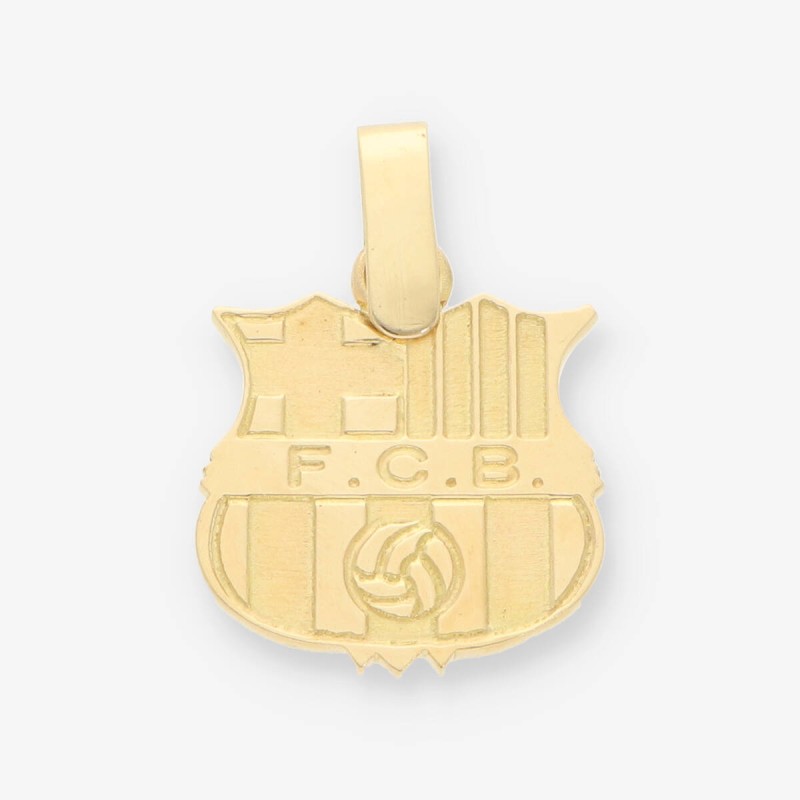 Colgante de oro amarillo 18kt FC Barcelona