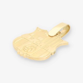 Colgante de oro amarillo 18kt FC Barcelona