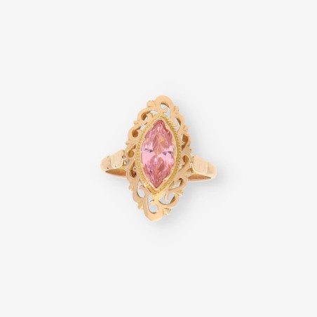 Anillo oro p.rosa
