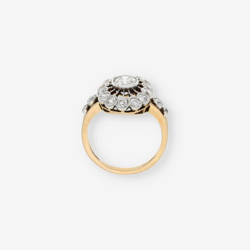 Anillo en oro 18kt con brillantes