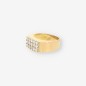 Anillo de oro amarillo 18kt con circonitas