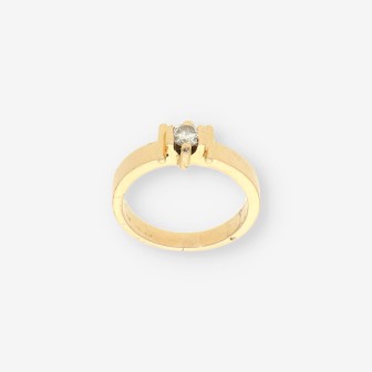 Anillo oro y brillantes