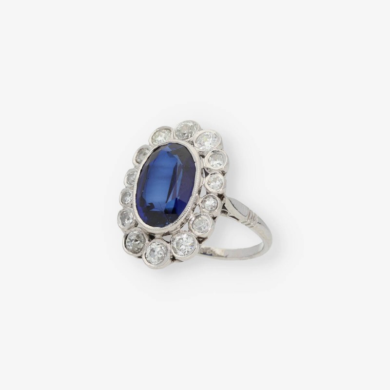 Anillo en oro 18kt con brillantes