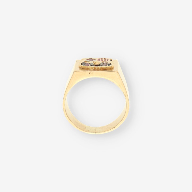 Anillo sello oro BarÃ§a