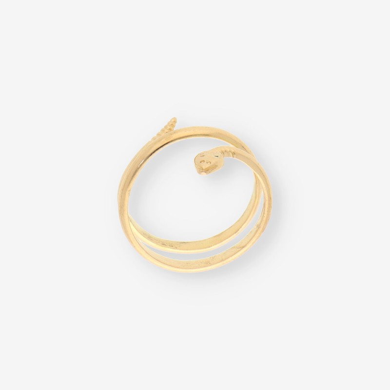 Anillo serpiente oro
