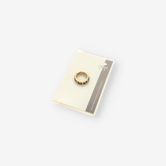 Anillo zafiros, oro y brillantes