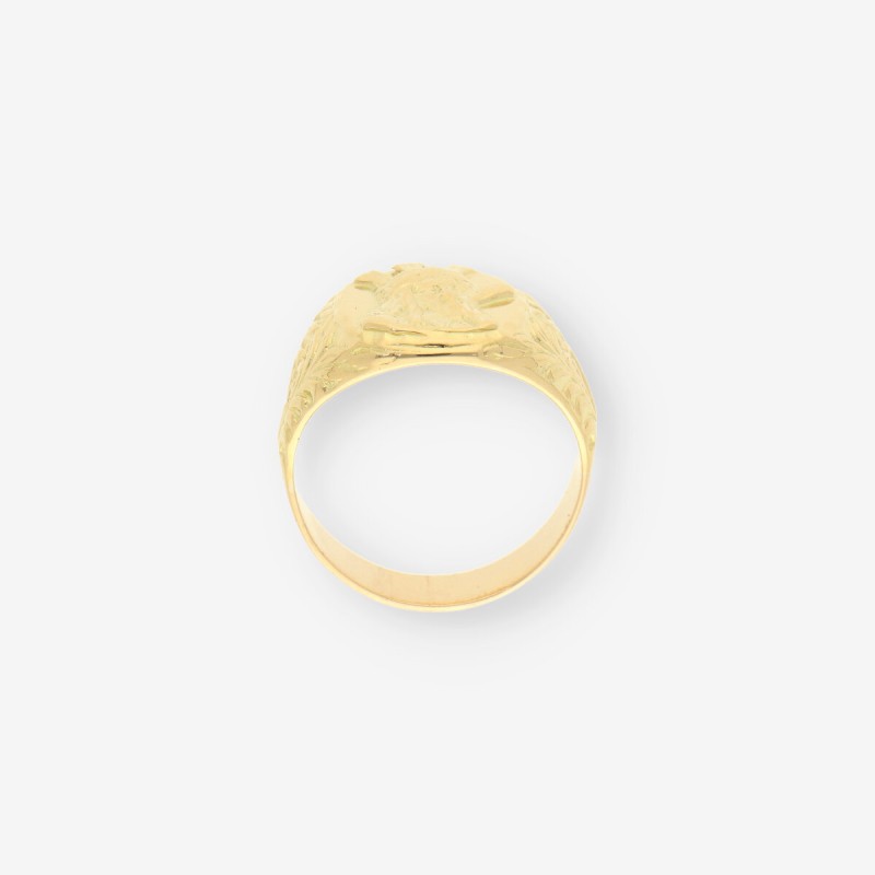 Anillo con cristo oro