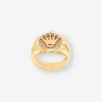 Anillo tipo Rolex oro