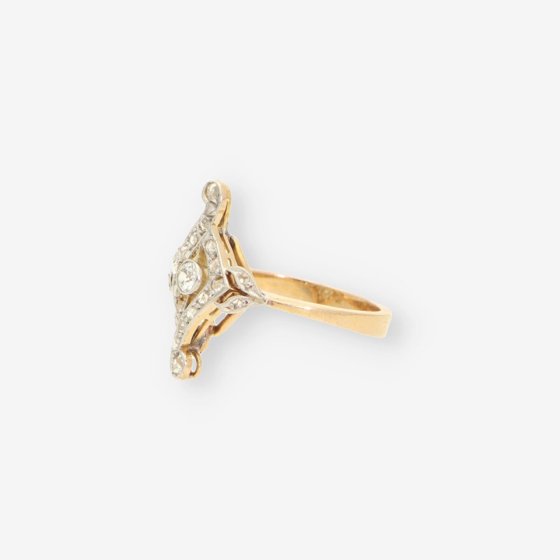 Anillo Vintage oro y brillantes