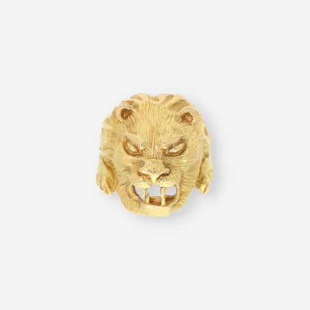 Anillo León oro