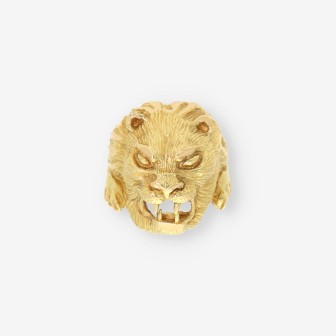 Anillo LeÃ³n oro