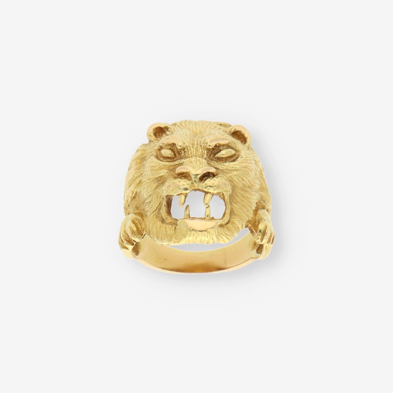 Anillo LeÃ³n oro