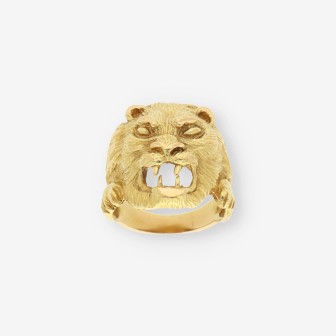 Anillo LeÃ³n oro