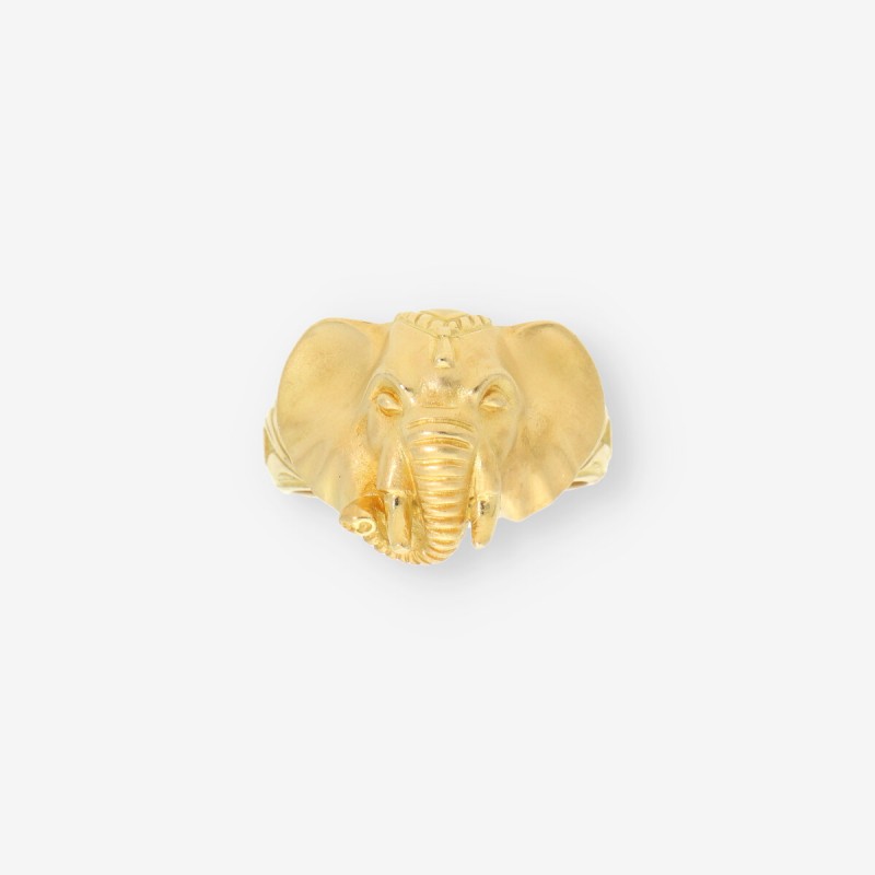 Anillo elefante oro