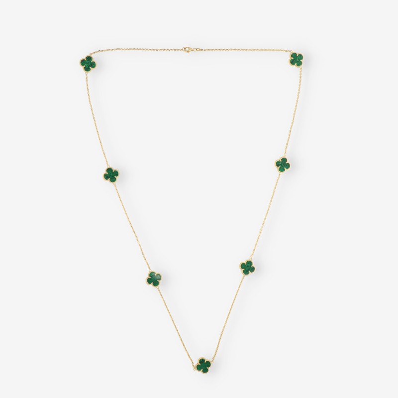 Cadena tipo trÃ©bol oro