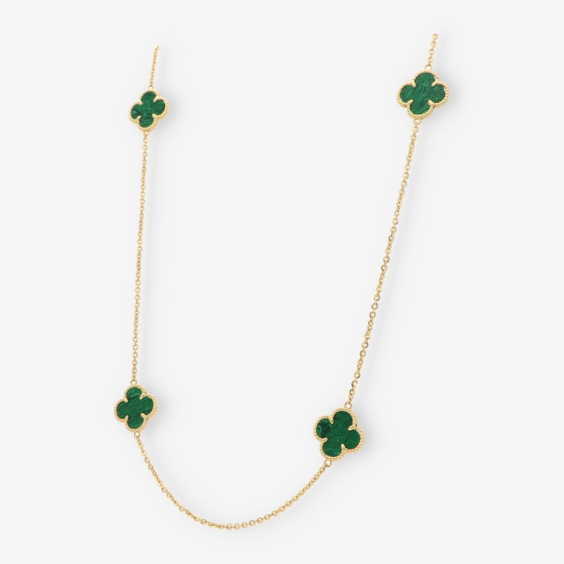 Cadena tipo trÃ©bol oro