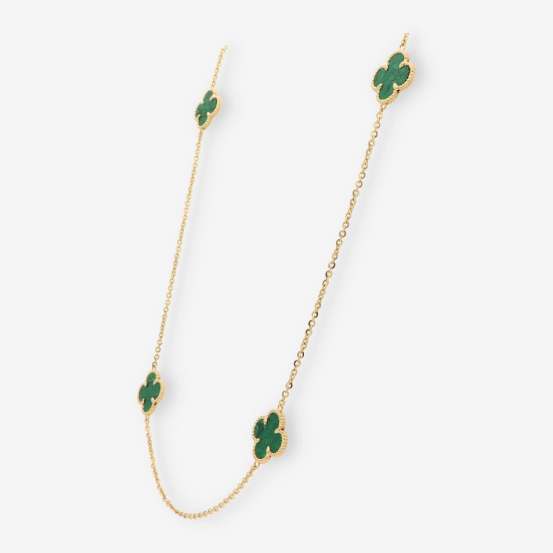 Cadena tipo trÃ©bol oro