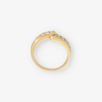 Anillo en oro 18kt con diamantes