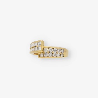 Anillo en oro 18kt con diamantes