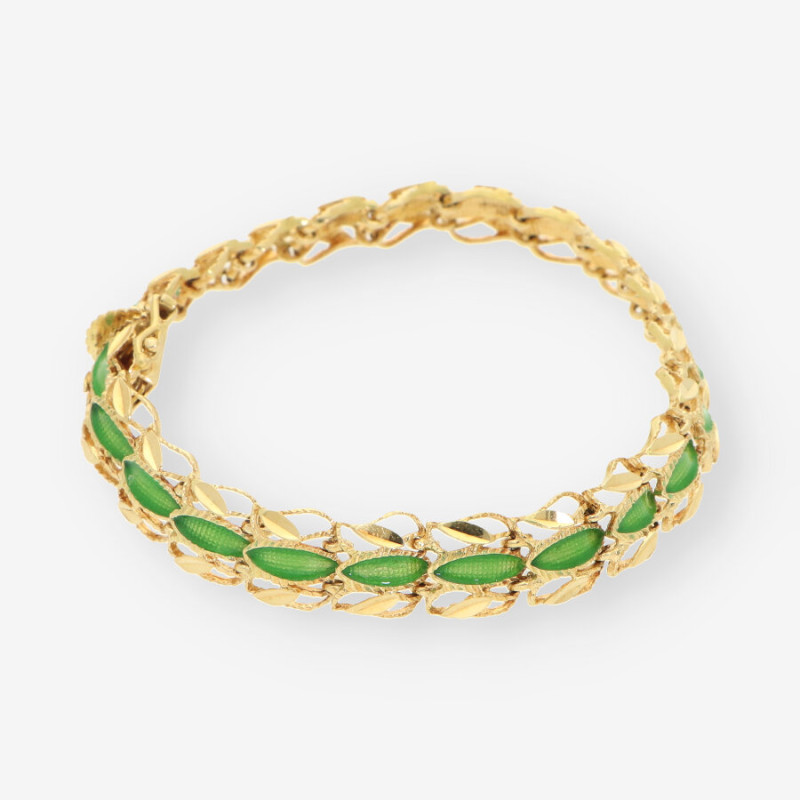 Pulsera oro esmalte