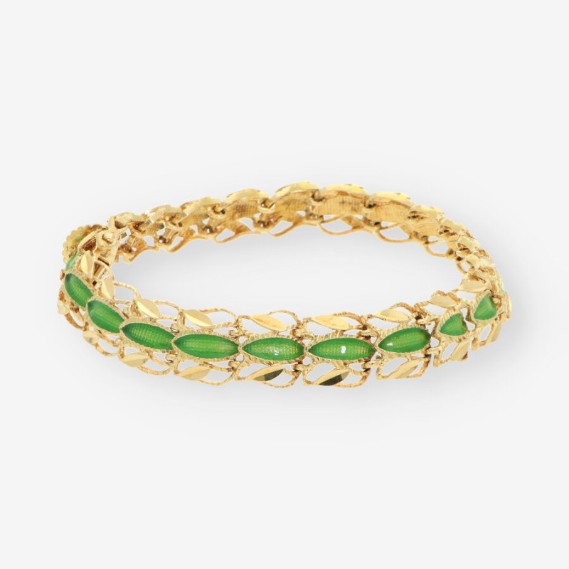 Pulsera oro esmalte