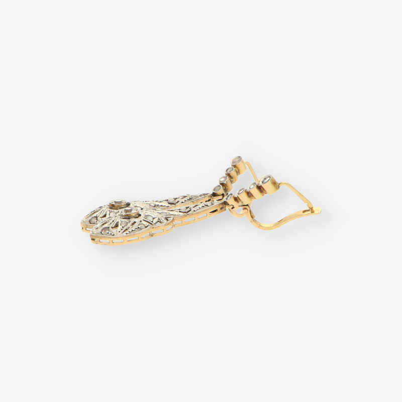 Pendientes Vintage zafiros oro 