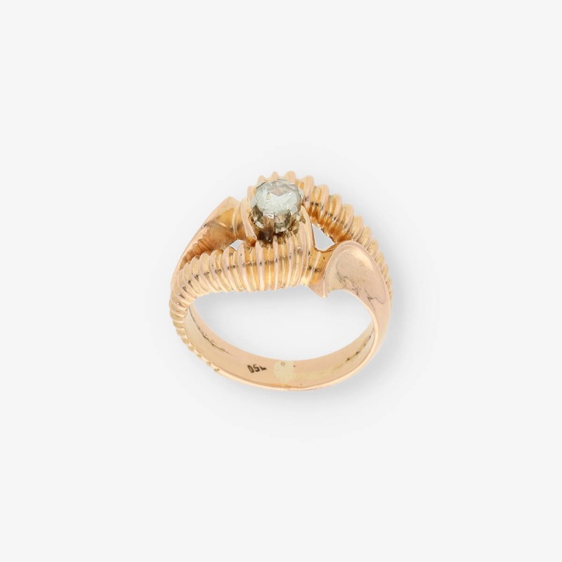 Anillo en oro 18kt con diamantes