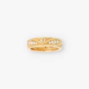 Anillo en oro 18kt con diamantes