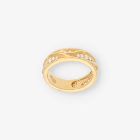 Anillo en oro 18kt con diamantes