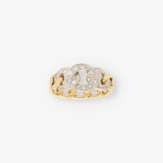 Anillo en oro 18kt con diamantes