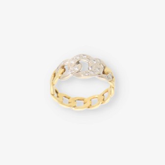 Anillo en oro 18kt con diamantes