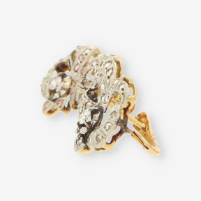 Pendientes isabelinos oro y bri