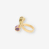 Anillo oro y piedras de color