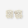 Pendientes oso oro blanco y bri TOUS