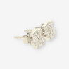 Pendientes oso oro blanco y bri TOUS