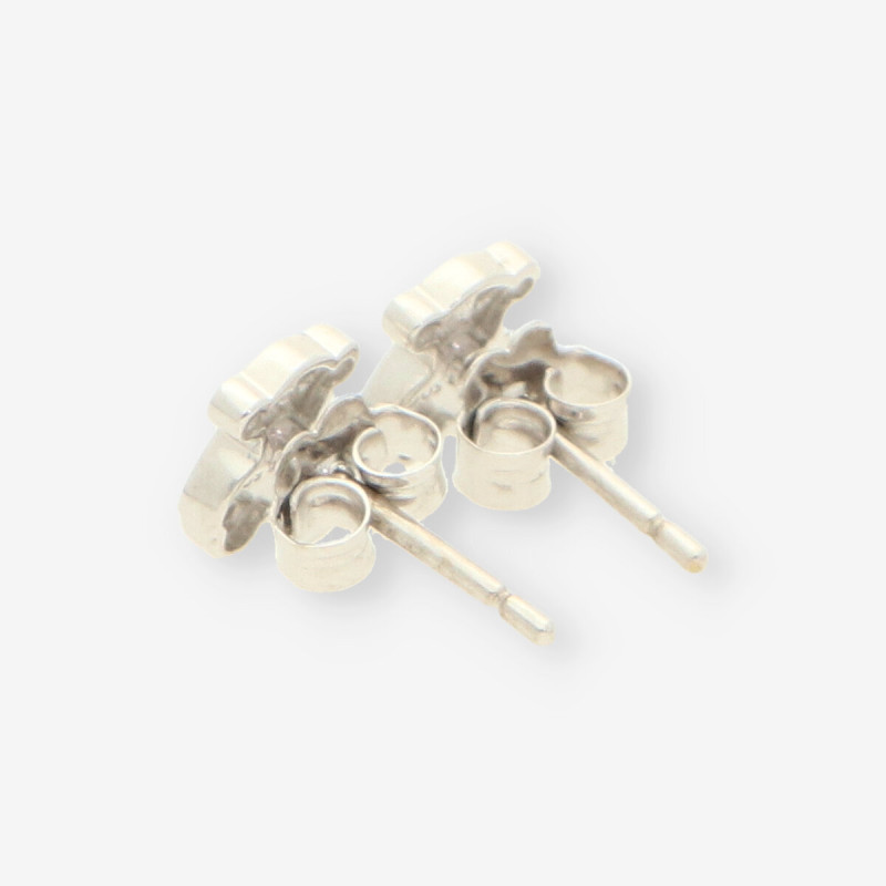 Pendientes oso oro blanco y bri TOUS