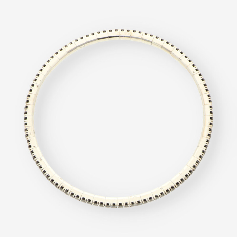 Pulsera oro bl. bri negro aprox. 2.95 Qt