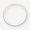 Pulsera oro bl. bri negro aprox. 2.95 Qt