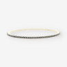 Pulsera oro bl. bri negro aprox. 2.95 Qt