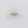 Anillo en oro 18kt con estrella central