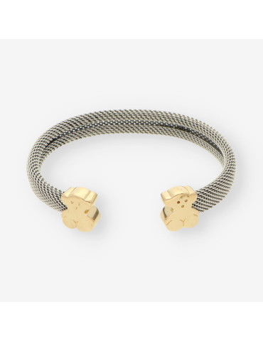 Pulsera acero y oro TOUS