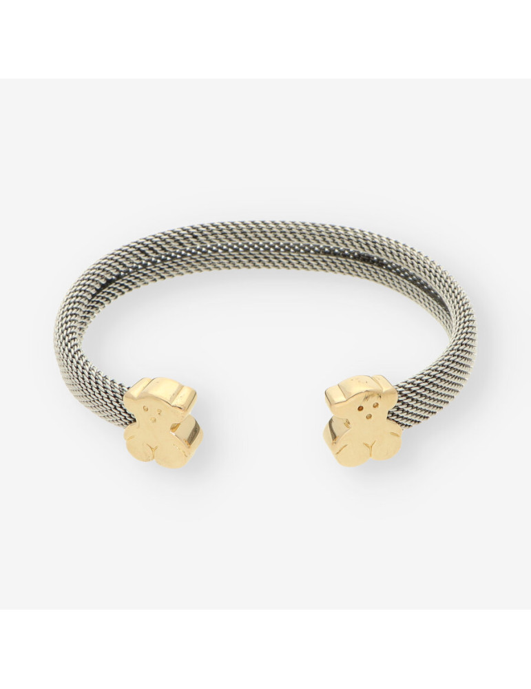 Pulsera acero y oro TOUS