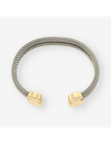Pulsera acero y oro TOUS
