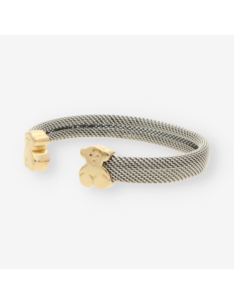 Pulsera acero y oro TOUS